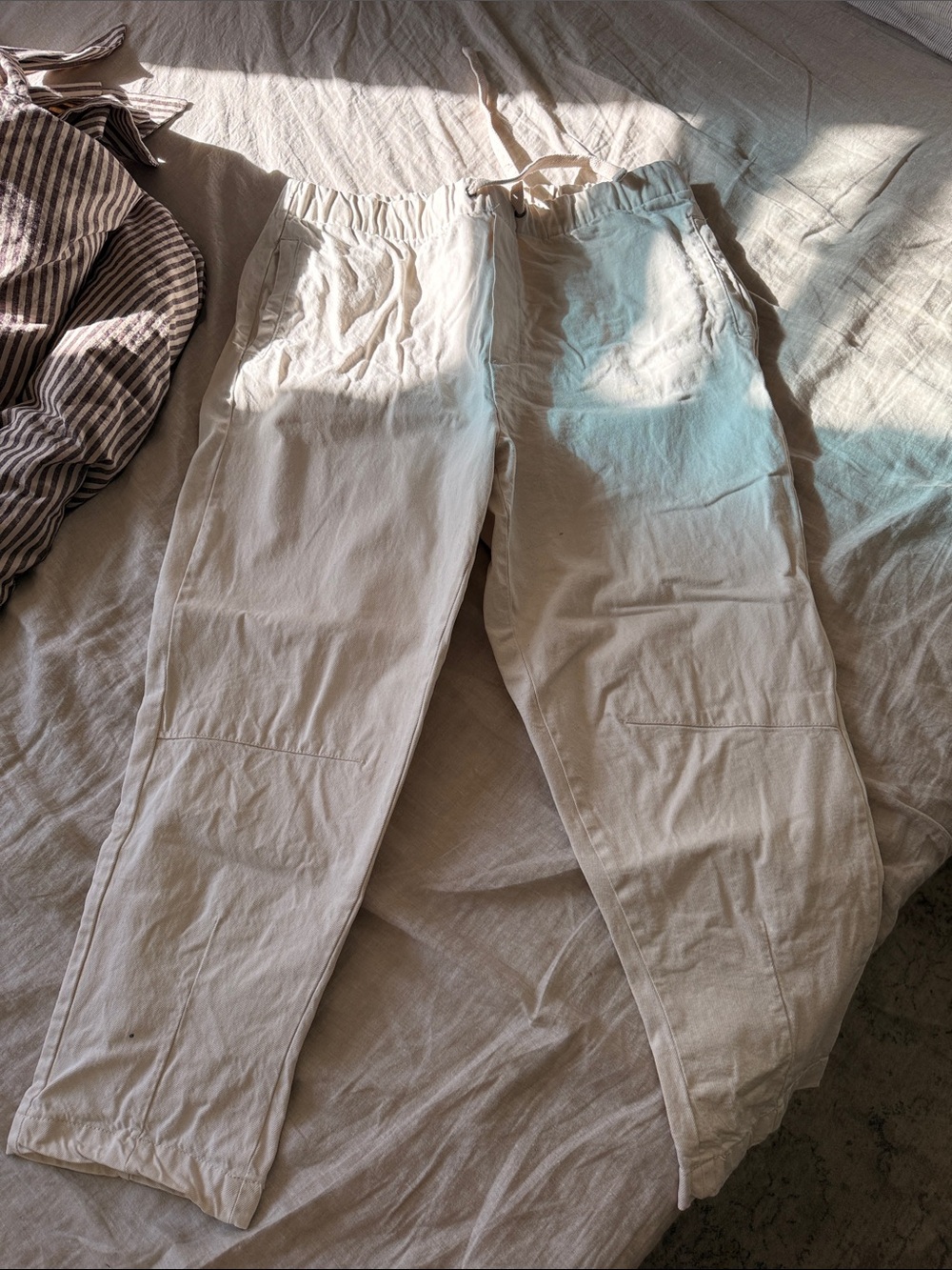 Zara Men's Cargo Pants - Off-White